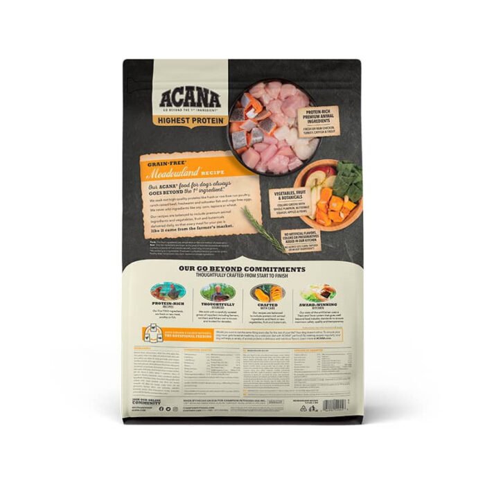 Acana Meadowlands Alimento Para Perros Sabor Pollo Y Pescado 2kg - Imagen 3