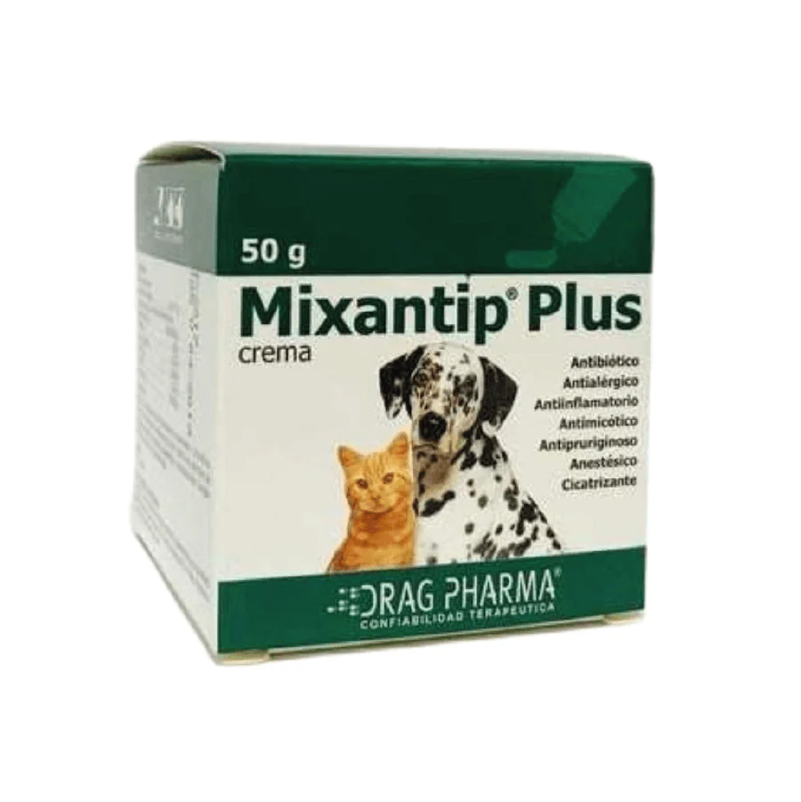 mixantip-plus-crema-50-g-antibiotica-antifungica-y-antiinflamatoria-para-perros-y-gatos-animaladas Mixantip Plus Crema 50 g Antibiótica, Antifúngica y Antiinflamatoria para Perros y Gatos - Imagen 1