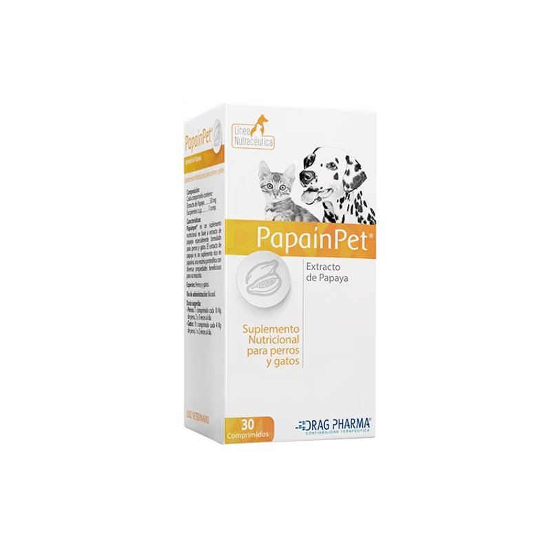 papainpet-30-comprimidos-suplemento-natural-con-papaina-para-perros-y-gatos-animaladas Papainpet 30 Comprimidos Suplemento Natural con Papaína para Perros y Gatos - Imagen 1