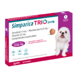 Simparica Trio 2.5 a 5 kg –  1 comprimido