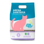 Stay Happy Lavanda 10 kg Arena Aglutinante para Gatos Control de Olores