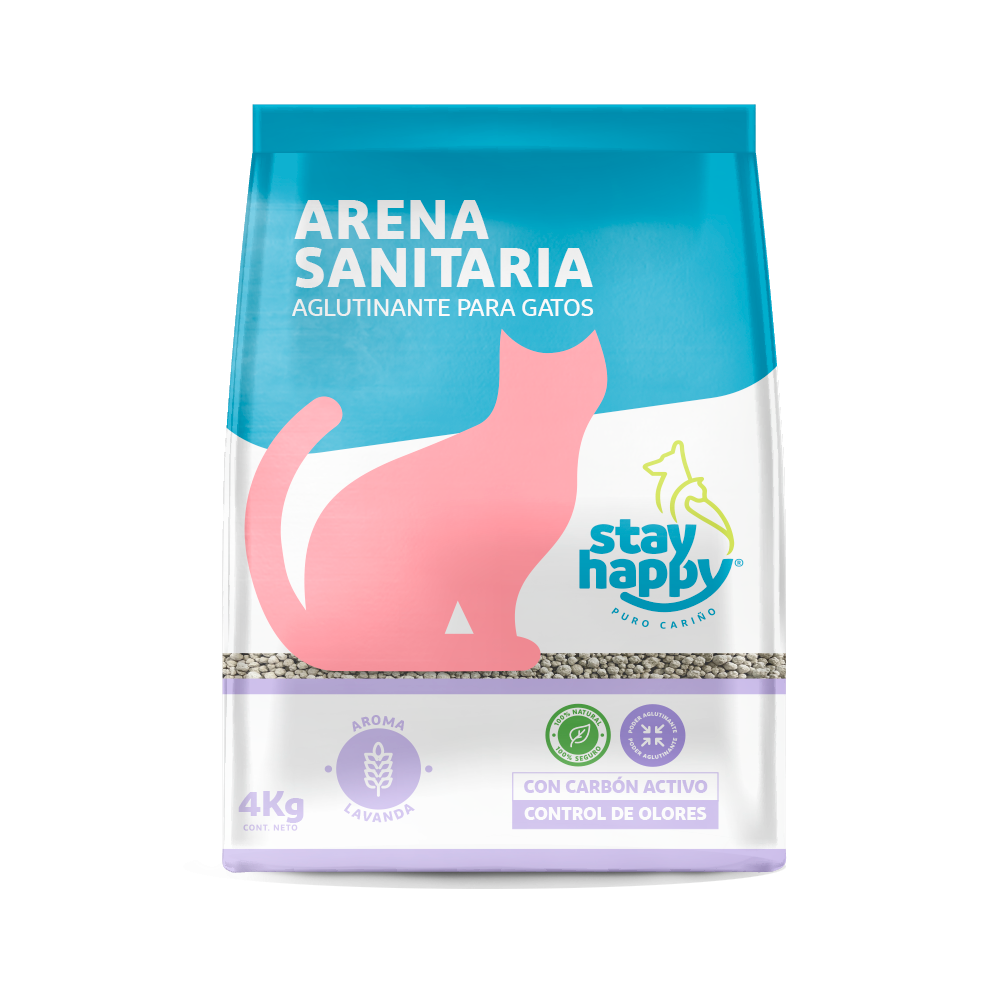 arena-aglutinante-stay-happy-lavanda-4-kg-arena-para-gatos-control-de-olores Stay Happy Lavanda 4 kg Arena Aglutinante para Gatos Control de Olores - Imagen 1