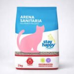 Stay Happy Manzana 4 kg Arena Aglutinante para Gatos Control de Olores