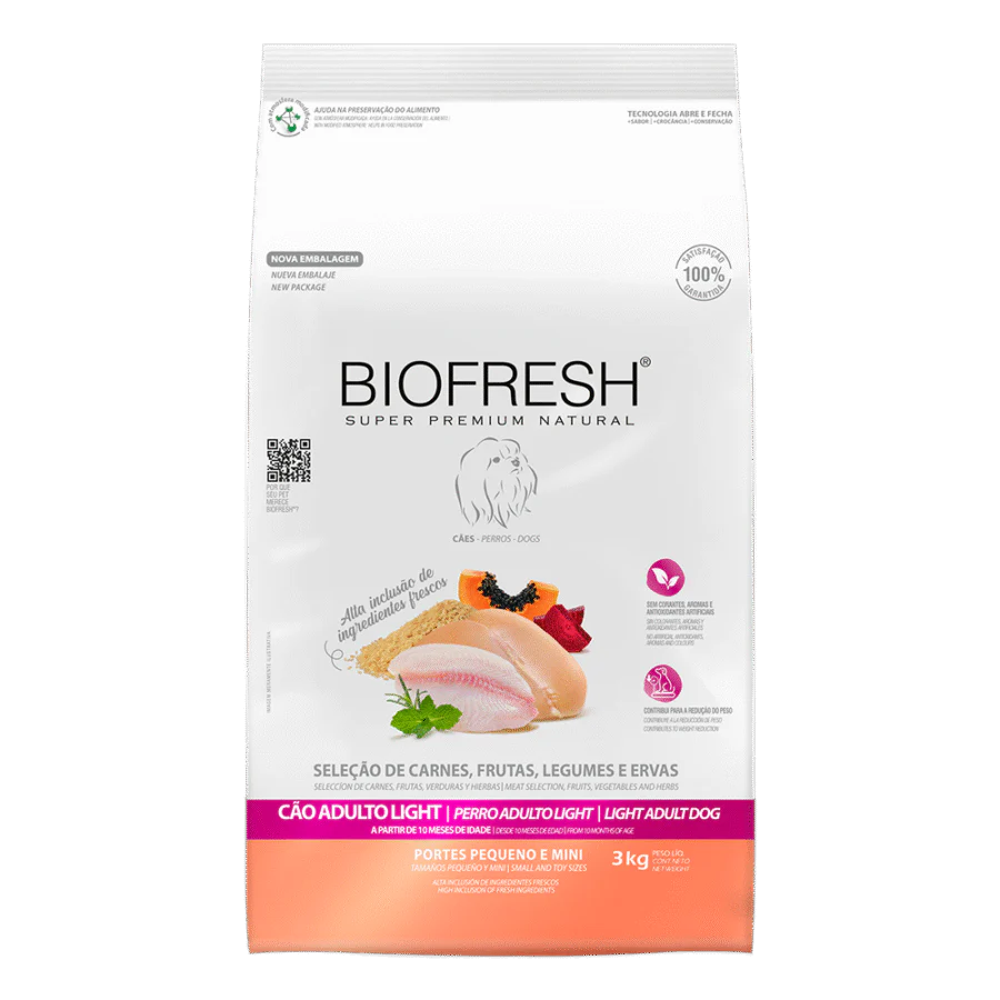 biofresh-perro-light-raza-pequena-mini-3-kg-alimento-super-premium-control-de-peso Biofresh Perro Light Raza Pequeña Mini 3 kg Alimento Super Premium Control de Peso - Imagen 1
