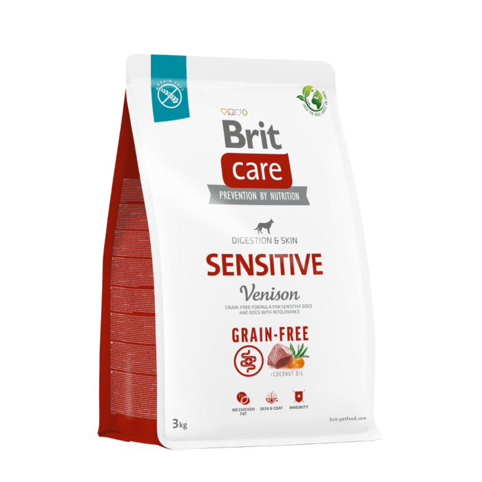 Brit Care Perro Adulto Sensitive Ciervo Venado Papa Potato Grain Free 3 kg - Imagen 3