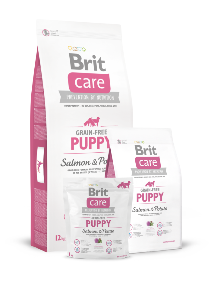 Brit Care Perro Cachorro (Puppy) Salmón sin Granos (Grain Free) 3 kg Alimento Super Premium Crecimiento - Imagen 2