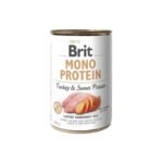 Brit Mono Protein Perro Pavo y Camote (Sweet Potato) 400 g Alimento Húmedo Hipoalergénico