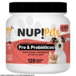 Nup Pets Pre y Probióticos 120 g Sabor Salmón Salud Digestiva para Perros