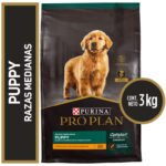 Pro Plan Perro Cachorro Raza Mediana 3 kg Alimento Premium Crecimiento