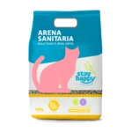 Stay Happy Limon 10 kg Arena Aglutinante para Gatos Control de Olores