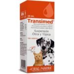 Transimed 15 ml Gotas Oticas y Topicas Antibacteriano Antimicotico para Perros y Gatos