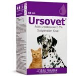 Ursovet Protector Hepatico Acido Ursodesoxicolico para Perros y Gatos